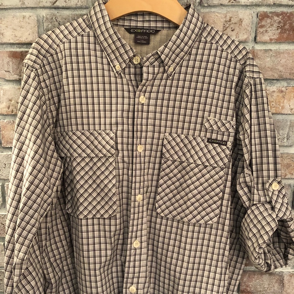 Ex Officio Air Strip Micro Plaid Shirt